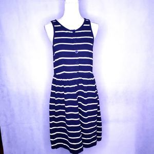 J. Crew Striped A-line dress size medium